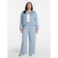 thumbnail image 2 of Avia Women's and Women's Plus Pleated Interlock Pants, 29.5" Inseam, Sizes XS-4X, 2 of 6