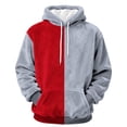 thumbnail image 5 of Jsaierl Women's Comfortable Oversized Color Block Fuzzy Fleece Hoodies Sweatshirts Drawstring Casual Tops S-2XL, 5 of 7