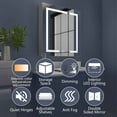 thumbnail image 3 of Heated Medicine Cabinet 30" W x 30" H LED Defogger Surface or Recessed | Boost-M1, 3 of 19