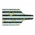 thumbnail image 1 of Star Cutting Board, Stars and Dots with Digital Effect on Striped Pattern Celebration Theme Party, Tempered Glass Cutting and Serving Board, Wine Bottle Shape, Black White Yellow, by Ambesonne, 1 of 1