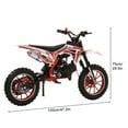 thumbnail image 5 of 49CC 2-Stroke Dirt Bike for Adults & Kids, Kids Dirt Bike, Mini Bike Gas Powered, Gas Power Motocross, Off Road Mini Motorcycle, Gas Dirt Bike Load 330Lbs, 5 of 11