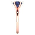 thumbnail image 3 of Clara Pucci 14K Rose Gold 2.5ct BlueSapphire Solitaire Ring for Women, 3 of 8