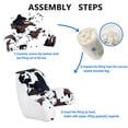 thumbnail image 2 of Home Soft Things DO-IT-YOURSELF Cows Flowers Faux Fur Bedrest Pillow, Medium Size 20" x 18" x 17", 2 of 9