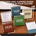 thumbnail image 3 of KOYPTL 8 Pcs Mini Desktop Calendar 2026 Solid Color Standing Flip Desk Calendar Portable Monthly Planning Calendar for Home Traval Office Holiday Vacation Countdown Ornaments Gifts for Kids Women, 3 of 5