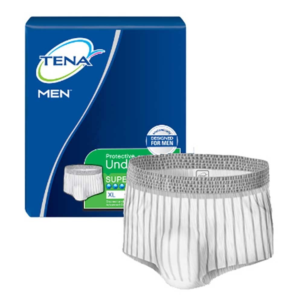 New and Improved Tena Underwear for MEN, Size Medium/Large, Full case