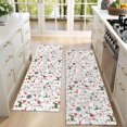 thumbnail image 4 of Kitchen Rugs Sets Of 2,White Christmas Deer and Gift Pattern Anti Fatigue Kitchen Mat Rugs Non Slip Washable,Decorative Kitchen Floor Mats for Kitchen,Sink,Laundry,17"X47", 4 of 5