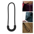 thumbnail image 3 of Miangastore 1 Set 40Pcs Semicircle Zipper Clips Clothes Bags Zipper Replacements (Black), 3 of 8
