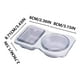 thumbnail image 3 of Contenedor de condimentos de doble compartimento de 8 piezas Contenedores de condimentos dobles con tapas Contenedores de refrigerios de 2 compartimentos Contenedores de refrigerios de doble compartim, 3 of 9
