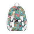 thumbnail image 2 of BoxerDog and Floral Backpack for School,Cute School Bag,Schoolbag with Adjustable Shoulder Straps & Padded Back,15"x11.42"x5.5", 2 of 5