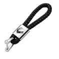 thumbnail image 1 of Braided Weave Leather Key Fob Keychain Ring Grip Suitable for Chevrolet car keychain, 1 of 5
