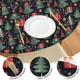 thumbnail image 4 of Dark Christmas Tree and Gift Pattern Round Fitted Tablecloth with Elastic Edge,Dining Table Cover Waterproof,Outdoor Round Tablecloth for Camping,Dining,Indoor and Outdoor, 4 of 7