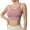 Pink, variant on Women's Lingerie Sleep Lounge Bralette Crossover Back Yoga Bras Tops for Women Ribbed Wireless Wireless Bra