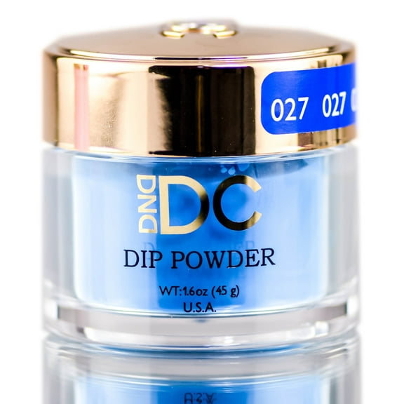 DND DC Blues & Greens DIP POWDER for Nails, Daisy Dipping - Pittsburgh Blue (027)