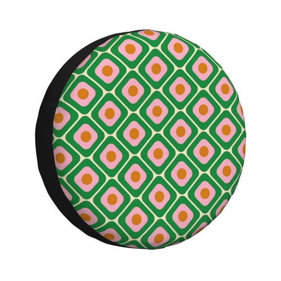 Vsdgher 60s and 70s Style for Spare Tire Cover, Tire Wheel Protector Wheel Cover Fit for Truck,Trailer,RV,SUV,Camper and Most Vehicle-14 inch