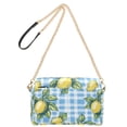 thumbnail image 2 of FORMRS Women Crossbody Purse with Chain Strap Vegan Leather Shoulder Handbag, Cartoon Plaid Lemon, 2 of 7