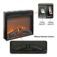 thumbnail image 2 of Innoflame 23" Electric Fireplace Insert, Fireplace Heater with Log Set & Realistic Flame, Recessed Fireplace with Over Heating Protection, Low Noise, 1400W, Black(23" X 17.6"), 2 of 7