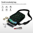 thumbnail image 7 of HELLHERO Green Dot Foliage Shoulder Purse for Women Double Deck Messenger Bag Polyester Lightweight, 7 of 7
