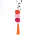 thumbnail image 1 of Pom Pom Keychain Handmade Bohemian Pompom Tassel Charm Handbag Charm for Women, 1 of 10