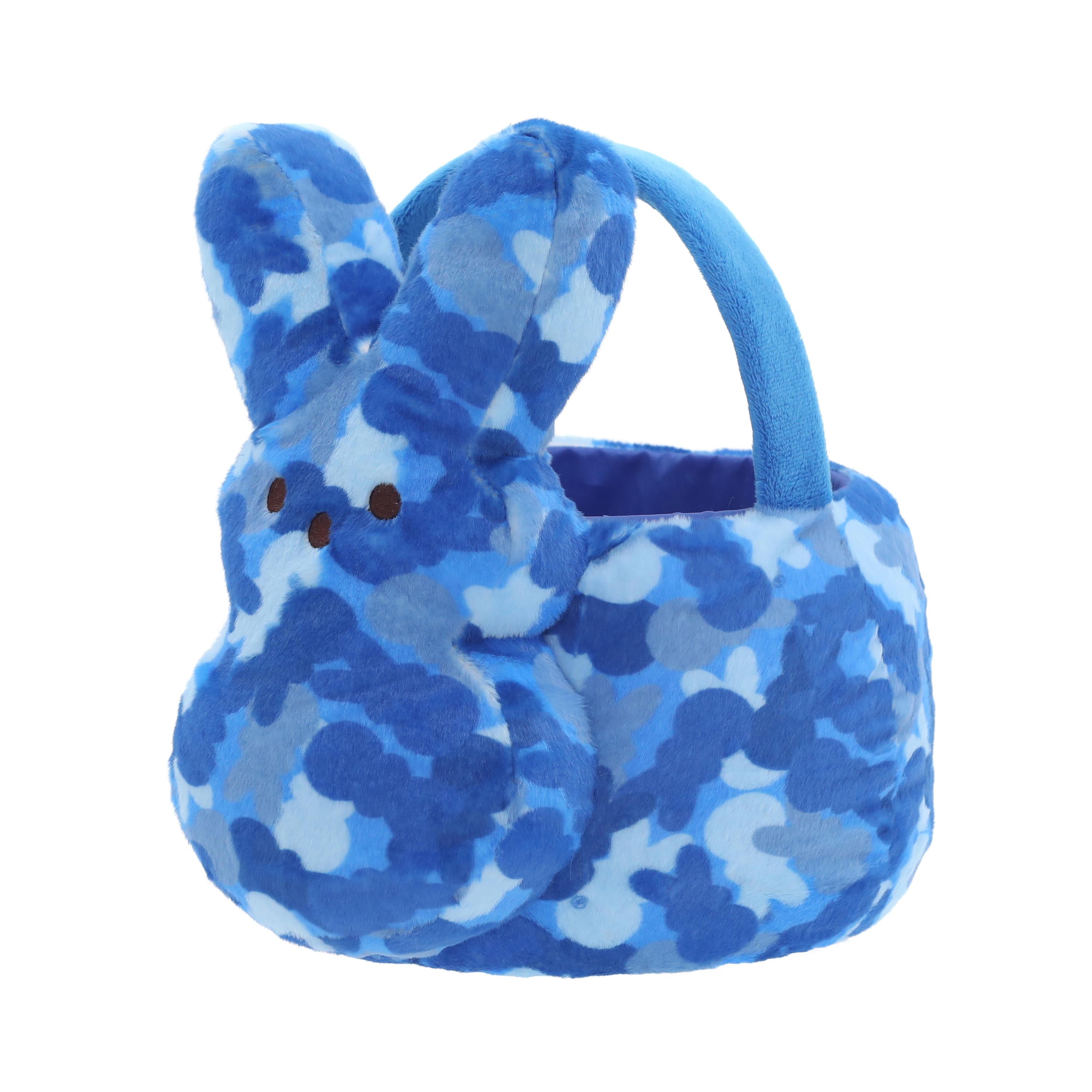 PEEPS® Bunny Blue Camo Plush Easter Basket