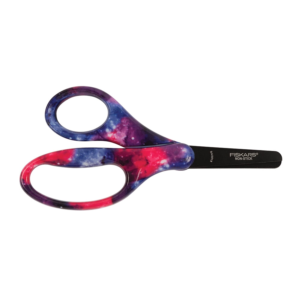 Fiskars Designer Nonstick Blunttip Kids Scissors (5") Galaxy