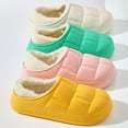 thumbnail image 5 of Waterproof Cotton Slippers for Women Men Winter Outdoor Indoor Home Plush Warm Thick Sole Anti slip Cotton Shoes for Couple, 5 of 5