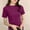 Purple, variant on Womens Summer Short Sleeve Tops Crew Neck Lightweight Pullover Sweaters Loose Dressy Casual Shirt Clothes