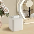 thumbnail image 2 of ABCISI PU Leather Tissue Box Cover with Magnetic Closure, Waterproof and Scratch-Resistant, Square Tissue Box Holder with Rounded Edge Design for Bedroom,Living room,Bathroom and Office(Beige,Square), 2 of 12