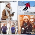thumbnail image 3 of AOWOO 5 Pairs Winter Wool Gloves for Men Women, Fleece lined Knit Gloves with Touchscreen Fingers, Elastic Thermal Knit Lining Warm Gloves for Cold Weather, 3 of 8
