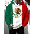 thumbnail image 3 of Novedad en sudaderas con capucha para hombre, sudaderas con estampado 3D de la bandera de México, sudaderas con cordón, ropa deportiva de manga larga, ropa informal para hombre, 3 of 4