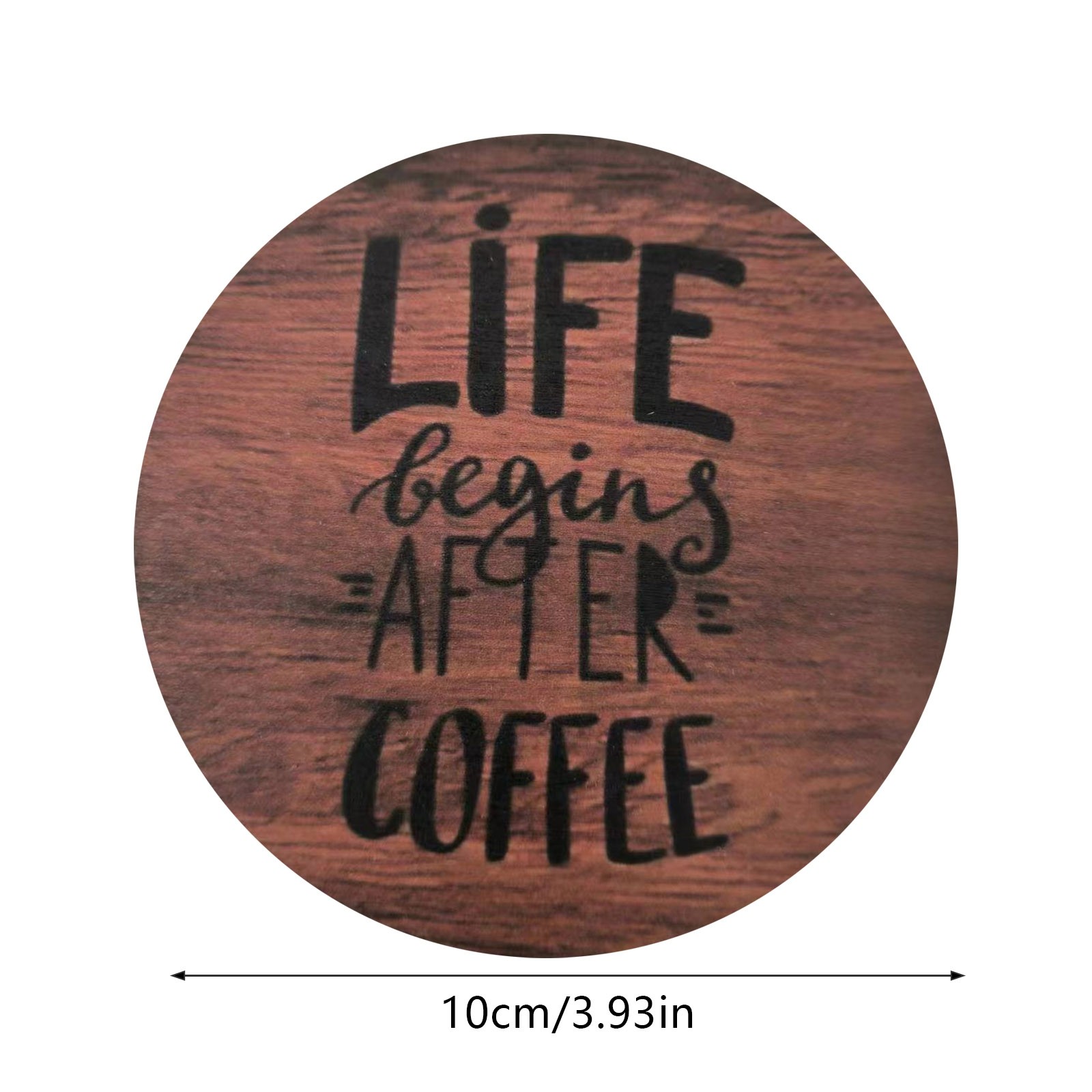 JENIKR Table Place Mats 4 Fun Coffee Round Wooden Art Kit DIY Art With ...