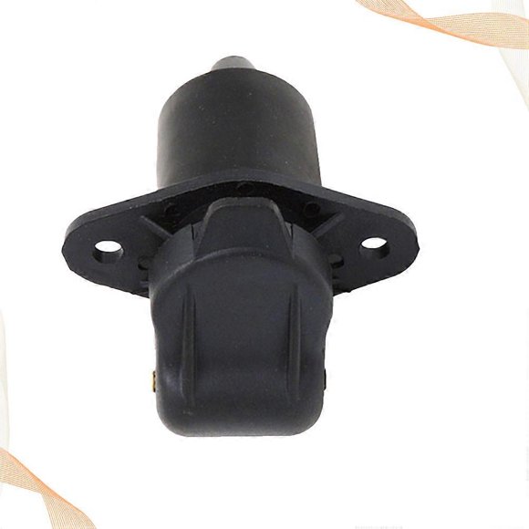 Trailer Light Adapter 3 Holes Plug Socket Connect Trailer And Power Supply Black 1Set