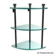 thumbnail image 3 of Three Tier Corner Glass Shelf - Venetian Bronze, 3 of 5