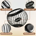 thumbnail image 2 of Fabulas Coffee Pod Holder, K Cups Holders for Counter, Large Capacity K Cup Storage Basket Metal Coffee Capsule Pods Organizer Coffee Bar Accessories for Kitchen Dinning Room Office Cafe Hotel, Black, 2 of 6