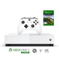 thumbnail image 1 of Microsoft Refurbished Xbox One S 1TB All-Digital Edition Bundle with Minecraft - Disc-free Console, Wireless Controller and Game Keycard - White, 1 of 8