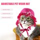 thumbnail image 5 of WEUVEB Sombrero Para Mascotas Rosado Ajustable Con Para Protección Solar Y Pequeños, 5 of 6