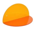 thumbnail image 4 of Abbracc Acrylic Small Floating Shelf Modern Half Round Display Stand Acrylic Wall Shelf Orange, 4 of 9