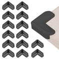 thumbnail image 1 of Uxcell Protecteurs d'Angle 16 Pcs Protecteurs d'Angle de Table Garde d'Angle de Meuble et Pare-Chocs de Bords (en L, Noir), 1 of 6