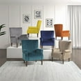 thumbnail image 6 of Pemberly Row Velvet Accent Chair in Dark Gray, 6 of 8