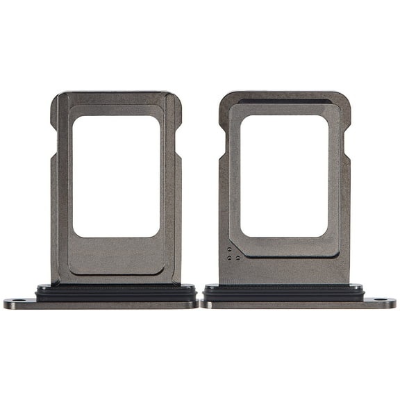 Replacement Single Sim Card Tray Compatible For iPhone 15 Pro / 15 Pro Max (Black Titanium)
