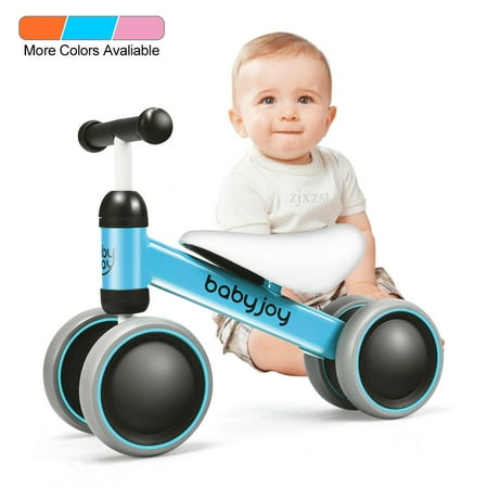 Babyjoy 4 Wheels Baby Balance Bike Children Walker No-Pedal Toddler Toys Rides
