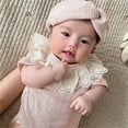 Baby Girl Summer Clothes Kids Boys Summer Lace Collar Cotton Short