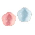 thumbnail image 2 of EeaseCA 2PCS Cherry Blossoms Porcelain Dish Condiment Relish Plate Tableware Dipping Seasoning Sauce Dish Side Dish Plate Mini Bowl Random Color, 2 of 7