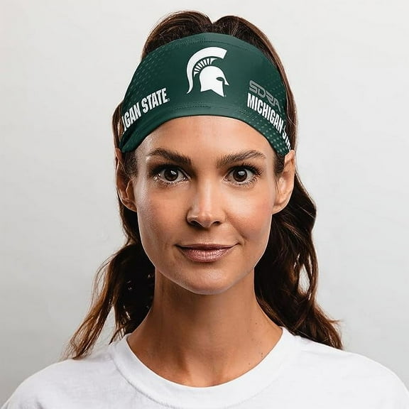 Michigan State University Non Slip Tapered Headband (Michigan State Spartans) - College Basketball, Football, Baseball, and Game Day