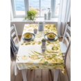 thumbnail image 3 of Yellow Eucalyptus Leaves Rectangle Tablecloth, Spring Floral Summer Botanical Waterproof & StainResistant Tablecloth, Washable Oil-proof Table Cover for Dining/Party/Wedding/Camping/Buffet 60x84 In, 3 of 9