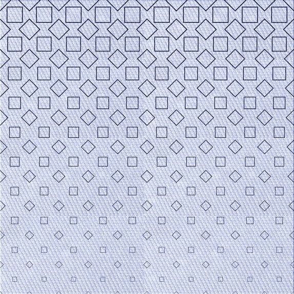 Ahgly Company Indoor Square Patterned Denim Blue Area Rugs, 7' Square