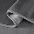 thumbnail image 6 of Chezmoi Collection Heavy Thick Korean Style Faux Mink Blanket Single Ply 9 Lbs, 750GSM Silky Soft Plush Raschel Mink Blanket, 85" x 95" Asia King Size, Solid Gray, 6 of 9