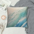 thumbnail image 2 of QZHH Beach Watercolor Blue Pillow Covers Sea Ocean Nature Scenery Decorative Throw Pillows Pillowcase Square Cushion Case for Couch Sofa Bed Bedroom Car Living Room, Blue, 2 of 5