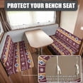 thumbnail image 2 of Garronmavis African Tribal Aztec RV Dinette Cushion Covers Cushion Slipcovers Soft Elastic Camper Couch Covers Include1 Bench Cover and 1 Backrest Cover, 2 of 7