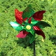 thumbnail image 3 of Amdohai 8Pcs Bird Repellent Pinwheel Reflective Sparkly Pin Wheels Protect Garden Plant Flower Bird Rpellent Windmill Garden Decoration, 3 of 7