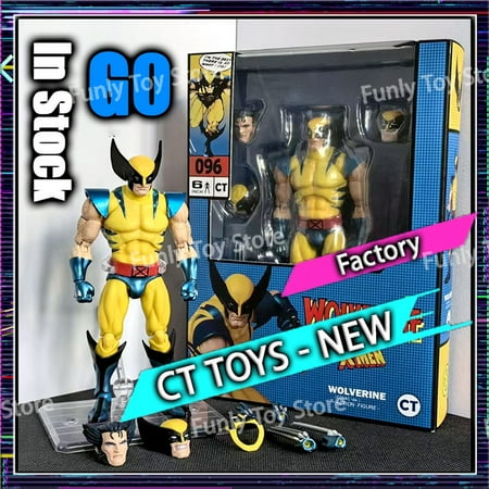 In Stock Ct Toys Wolverine Mafex 096 Figure 138 Brown Comic Ver X-Men Anime Action Figure Figurine Model Customized Gifts Toys